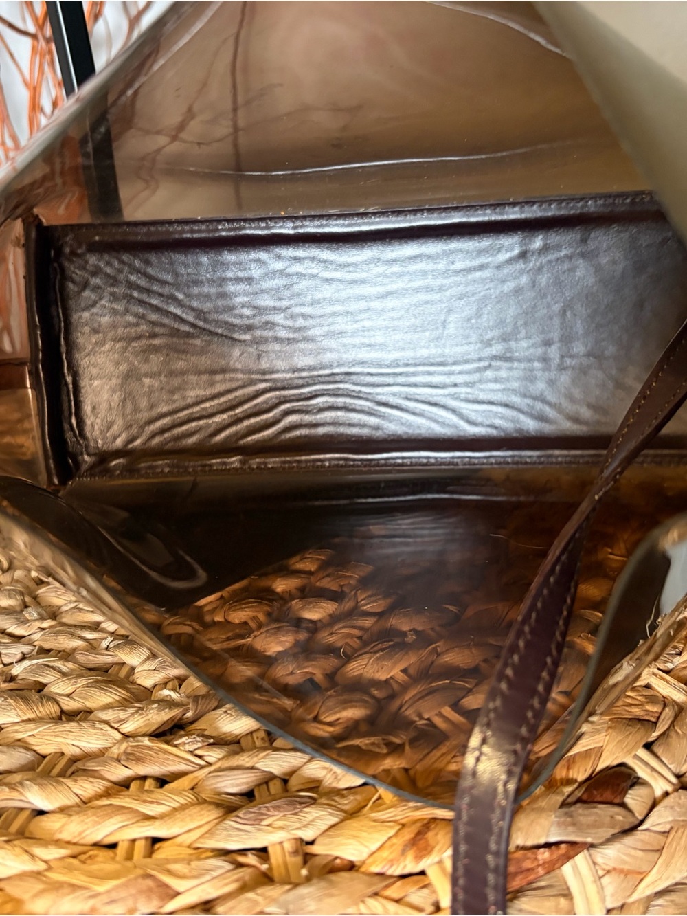 GUCCI BAMBOO JELLY SHOULDER HANDBAG w/ ATTACHMENT WALLET - Picture 8 of 8